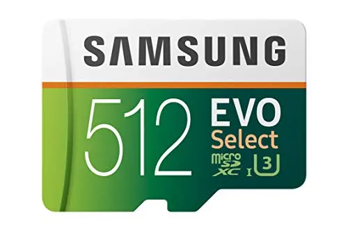 Samsung EVO Select cartão microSD, 512 GB