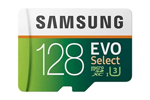 Samsung: EVO Select MB-ME128HA MicroSDXC UHS-I U3 100 MB/s Full HD