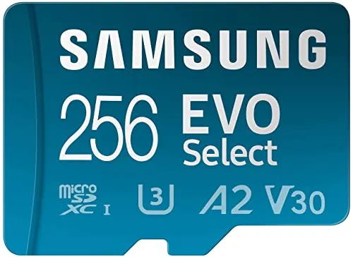 Samsung EVO Select Plus micro-SD-minneskort + Adapter · 256 GB