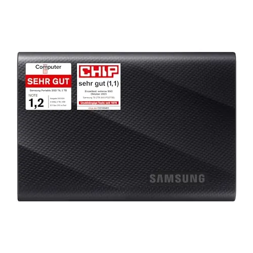 Samsung Portable SSD T9, 2 TB, 2.000 MB/s in lettura