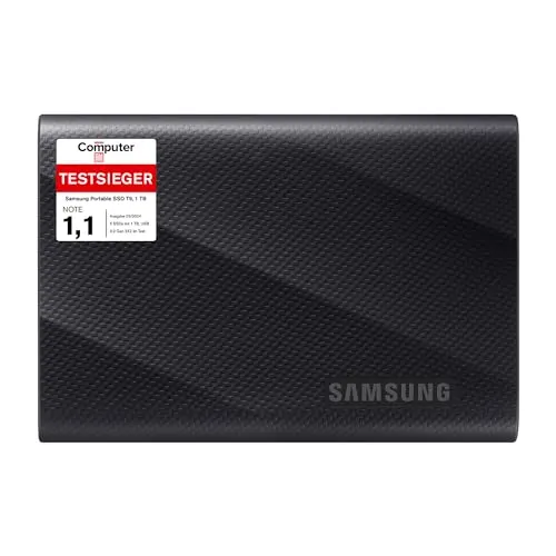 Samsung Portable SSD T9, 1 TB, 2.000 MB/s de lectura