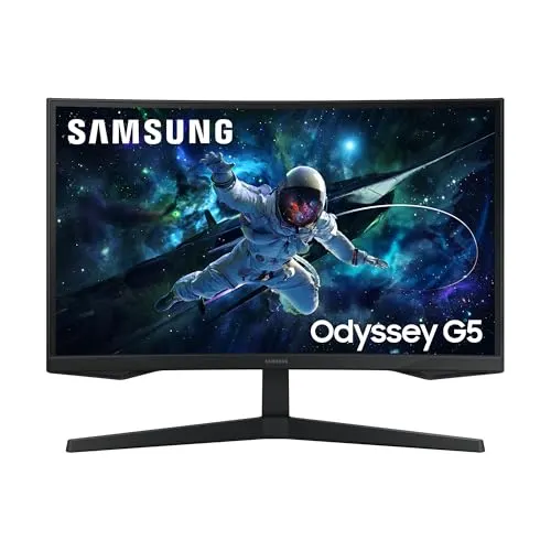 Samsung Odyssey G55C Monitor gaming curvo · 27 pollici