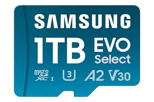 Samsung EVO Select (2024) microSD-kort + SD-adapter · 1 TB