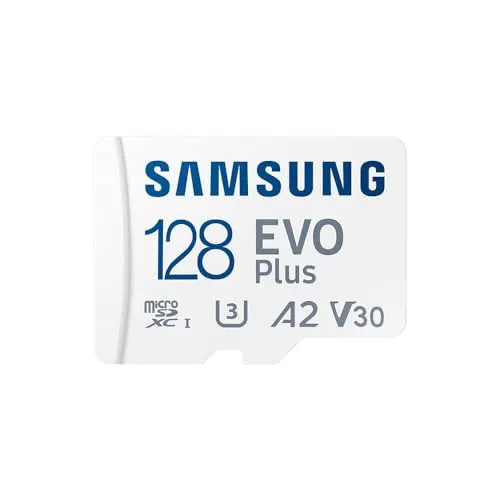 Samsung EVO Plus microSD-geheugenkaart (2024) (incl. SD Adapter) · 128 GB