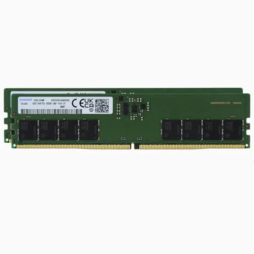 Samsung 32GB (2x16GB) DDR5 5600MHz PC5-44800 CL46 UDIMM 1Rx8 Single R